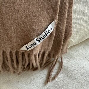 Acne Studios Brown Wool Scarf